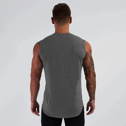 “Flexoora Men’s Breathable Cotton Muscle Tank – Gym & Workout”