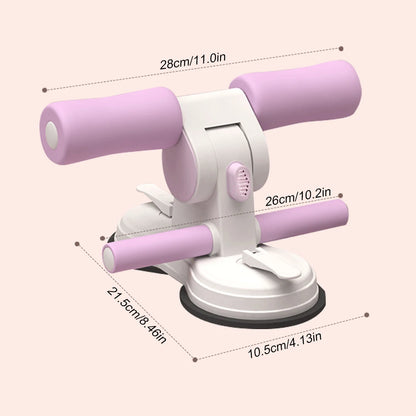 “Flexoora Portable Sit‑Up Bar – Gym Fitness Body Adjustable Foot Holder & Dual Suction Cups”