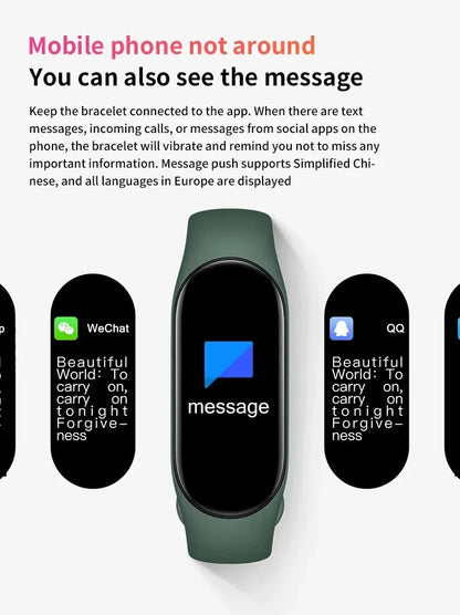 2025 Fitness Watch: Color Display, Step Tracker, Multi-Sport, Message Notifications, Remote Camera/Music Band