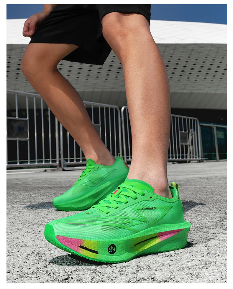 Running Shoes Carbon Board Speciality Marathon Men Sports Breathable Lightweight Women's Comfortable Athletic Nonskid Sneakers