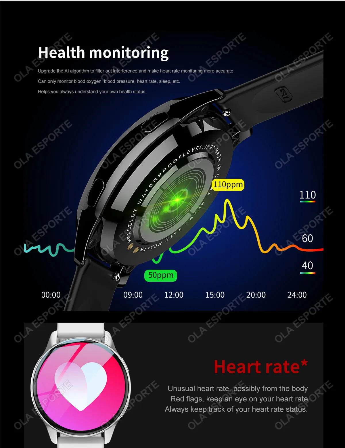 For Android IOS Smartwatch GPS Fitness Tracker Watch 6 Bluetooth Call Watches For Man Heart Rate Monitor Watch Men Women 2025New