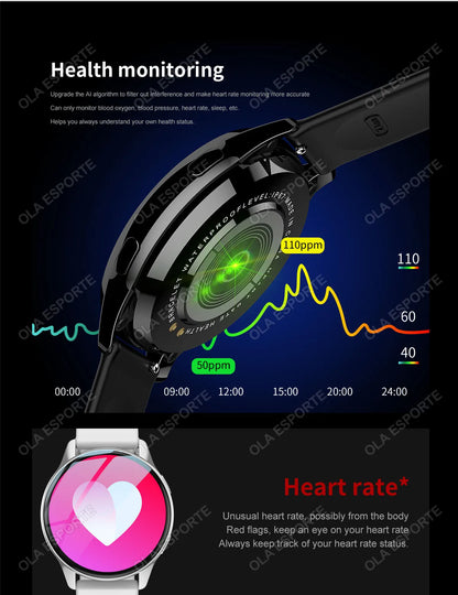 For Android IOS Smartwatch GPS Fitness Tracker Watch 6 Bluetooth Call Watches For Man Heart Rate Monitor Watch Men Women 2025New