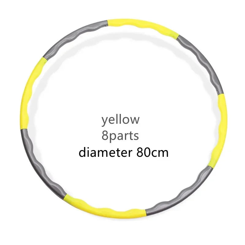 “Flexoora Detachable Pilates Hoop – Gym Fitness Body 9/8/7‑Tube Slimming Waist Trainer”
