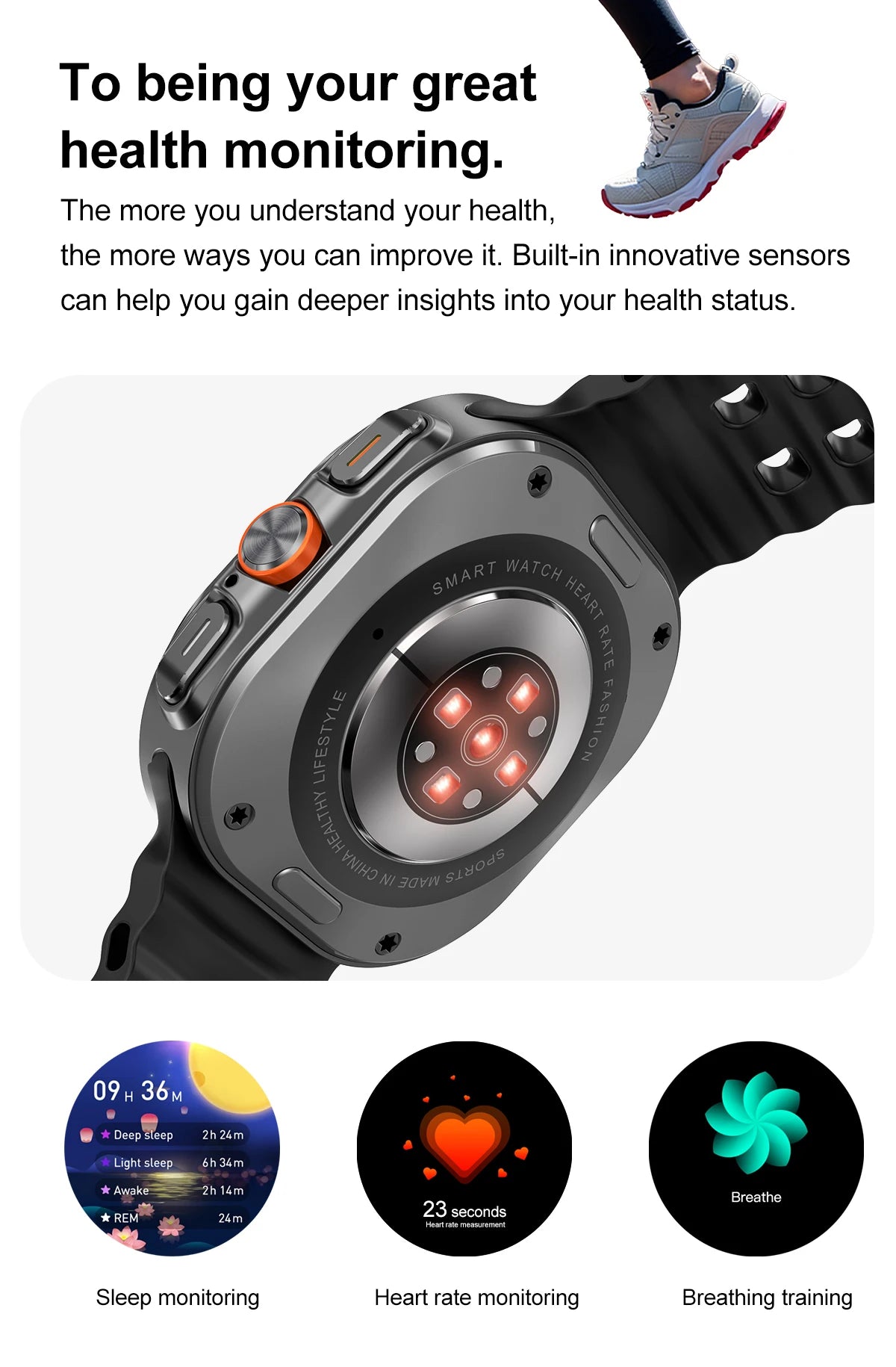 2025 New Watch 7 Ultra Smart Watch Men 32GB Memory Video GPS NFC 47mm AMOLED Fitness Waterproof Sport Tracker Health Smartwatch