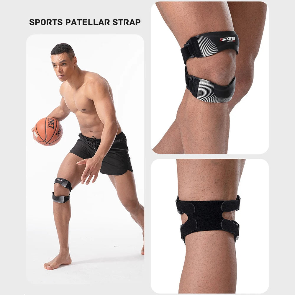 “Flexoora Patellar Support Strap – Gym Fitness Body Adjustable Knee Stabilizer for Running & Football”