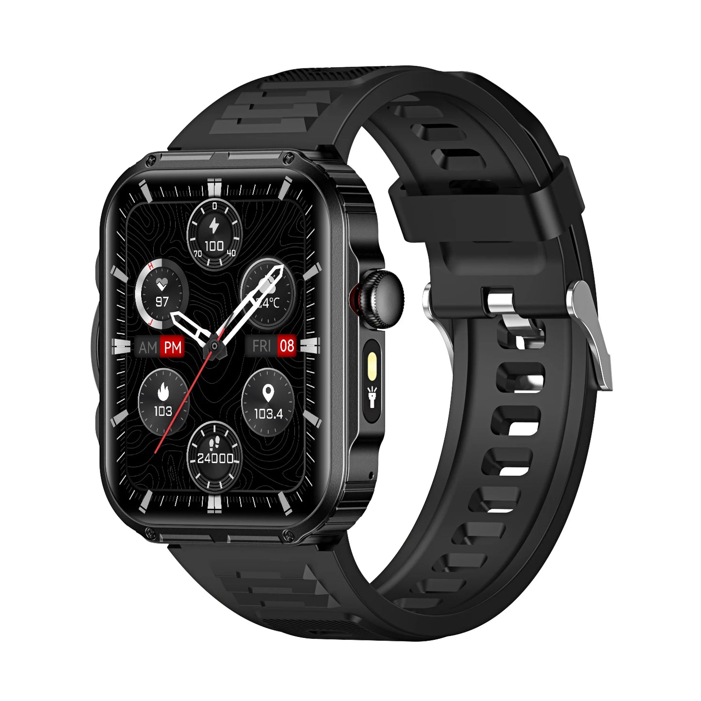 HDT11 Ultra Smart Fitness Watch with Bluetooth Calling Health Management Sleep Monitoring Multiple Sports Modes Water Resistant