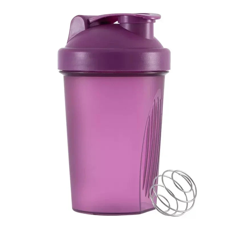 Sport Shaker Bottle 400ML Whey Protein Powder Mixing Bottle Sport Fitness Gym Shaker Outdoor Portable Plastic Drink Bottle