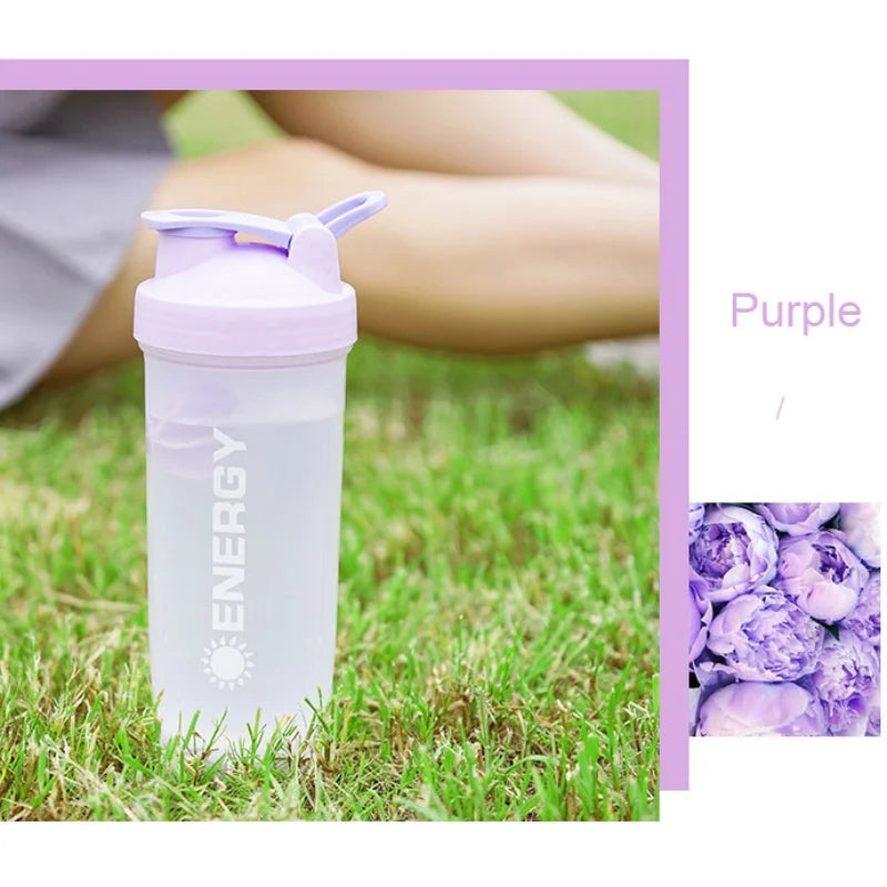 Summer Large-capacity Shaker Cup Outdoor Fitness Milkshake Cup Student Sports Portable Stirring Ball Shock-resistant with Scale