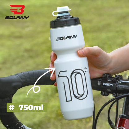 BOLANY 750ML Sports Bottle Ultralight Transparent Plastic Kettle with lid Portable Bottle Squeeze Drinking Cycling Supplie