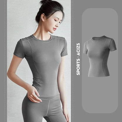 “Flexoora Women’s Quick‑Dry Slim Fit Running Tee”