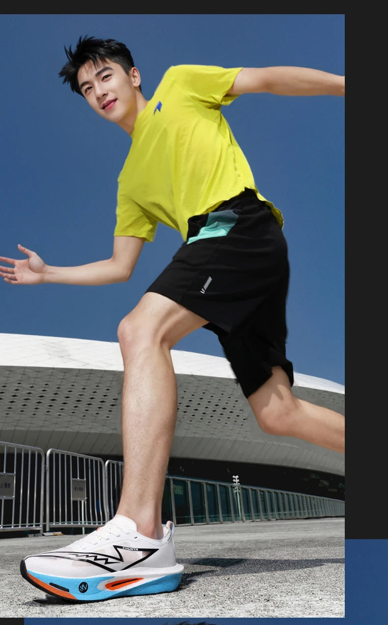 Running Shoes Carbon Board Speciality Marathon Men Sports Breathable Lightweight Women's Comfortable Athletic Nonskid Sneakers