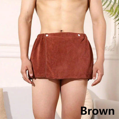 Men Soft Wearable Bath Towel with Pocket Bathrobes Shower Wrap Sauna Gym Swimming Holiday Spa Bath Beach Towel Toalla De Playa