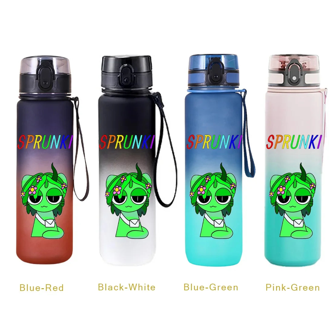 650ML Sprunki Sports Water Cup Portable Fitness Drink Bottle Kettle Outdoor Travel Office Jugs Shaker Drink Bottle Game Gifts