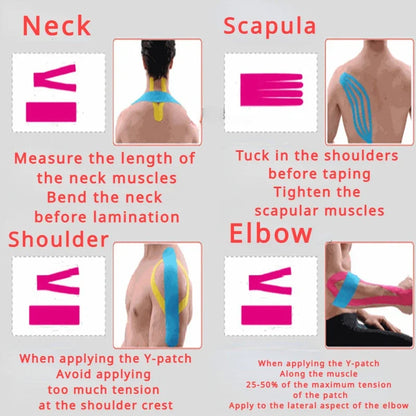 “Flexoora Muscle Energy Patch – Gym Fitness Body Waterproof 5 cm Kinesiology Tape”