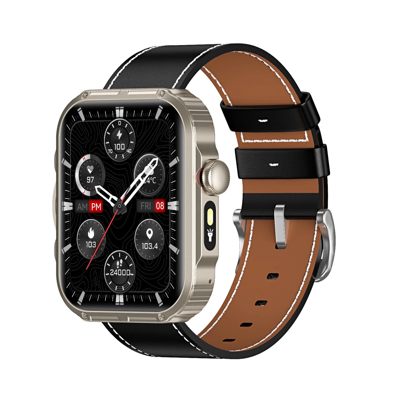 HDT11 Ultra Smart Fitness Watch with Bluetooth Calling Health Management Sleep Monitoring Multiple Sports Modes Water Resistant