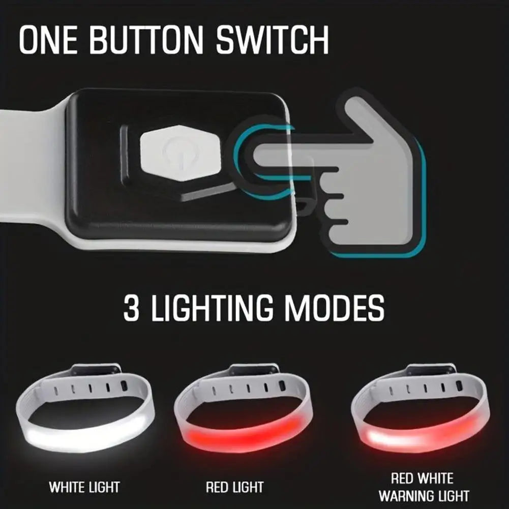 “Flexoora USB Rechargeable Running Light – Gym Fitness Body Night & Outdoor Visibility”