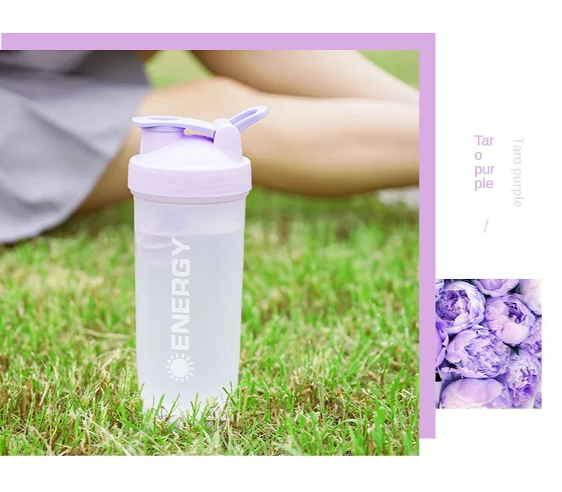 500/700ml Portable Shaker Bottle with Stirring Ball Is Perfect for Protein Shakes and Pre-workout Water Bottles without BPA