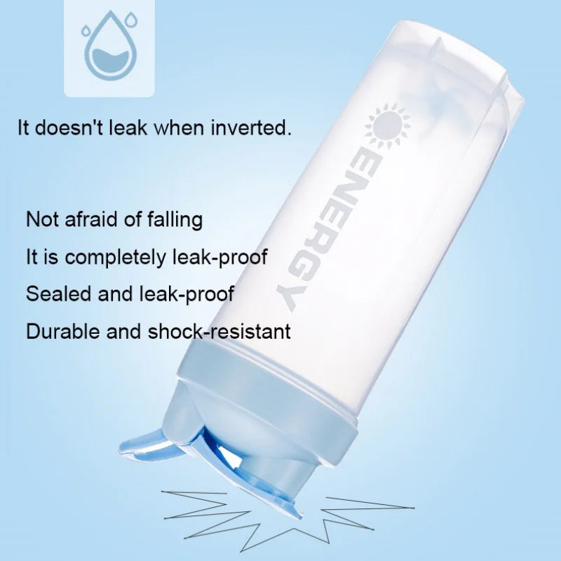 Summer Large-capacity Shaker Cup Outdoor Fitness Milkshake Cup Student Sports Portable Stirring Ball Shock-resistant with Scale