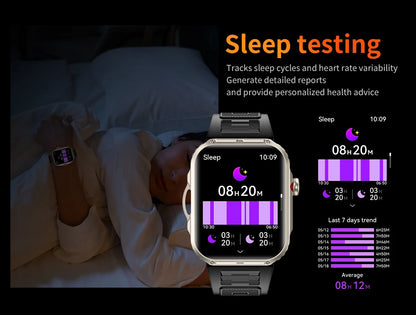 HDT11 Ultra Smart Fitness Watch with Bluetooth Calling Health Management Sleep Monitoring Multiple Sports Modes Water Resistant