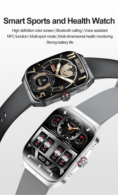 2025 New 1.95 Inch Ultra HD Smart Watch Men For OPPO GPS Tracking Bluetooth Call NFC Heart Rate Sports Fitness Women Smart Watch