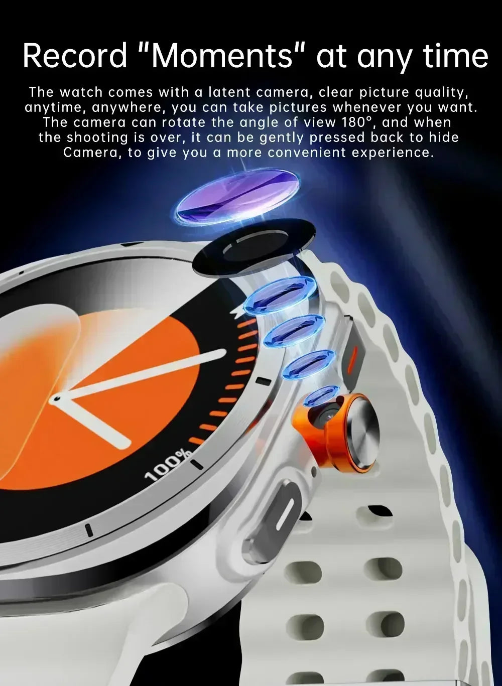 U8 Ultra Smartwatch 5G/4G Android 2025 New Global Call Amoled Screen Rotation Camera GPS WIFI Full Network