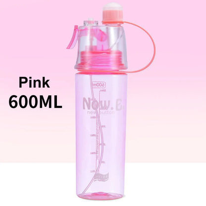Sports Water Bottle Spray Cup Outdoor Portable Kettles Jug Large Capacity Men And Women 600ml