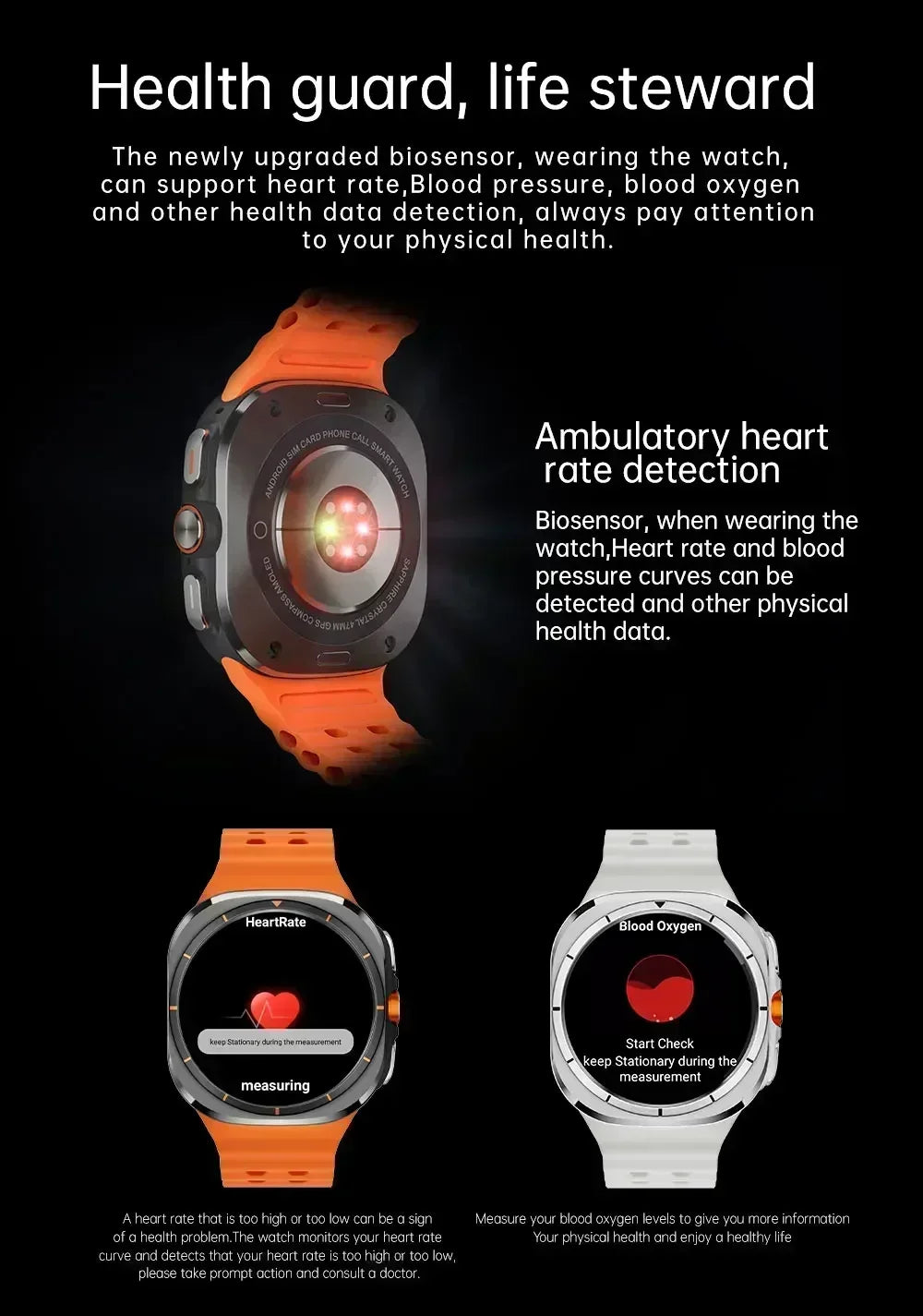 U8 Ultra Smartwatch 5G/4G Android 2025 New Global Call Amoled Screen Rotation Camera GPS WIFI Full Network