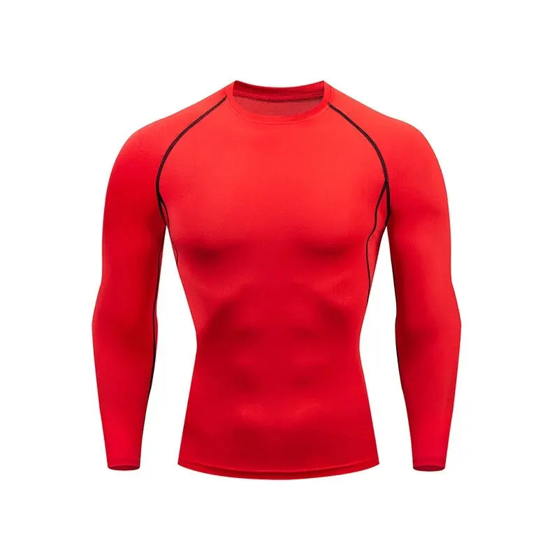 “Flexoora Men’s High‑Elastic Compression Long‑Sleeve Training Top – Quick‑Dry Fit”