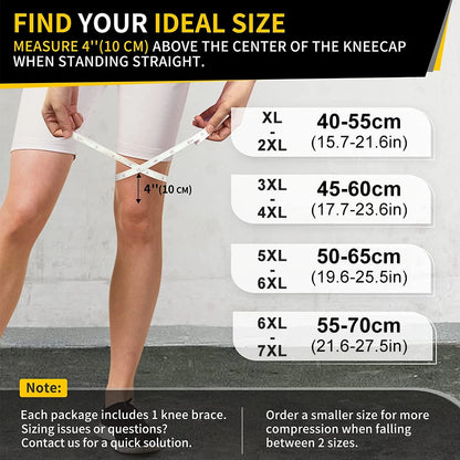“Flexoora Plus‑Size Adjustable Knee Brace – Gym Fitness Body Patella Compression & Side Stabilizers”