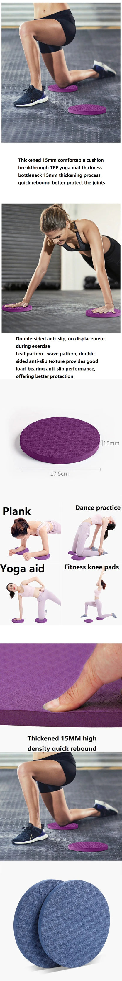 “Flexoora Dual Thick Exercise & Balance Mats – Gym Fitness Body Foam Set of 2”