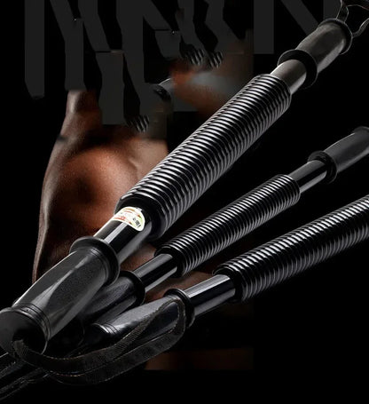 “Flexoora Spring‑Loaded Arm Strength Bar – Gym Fitness Body Adjustable 20‑60kg Upper‑Limb Trainer”