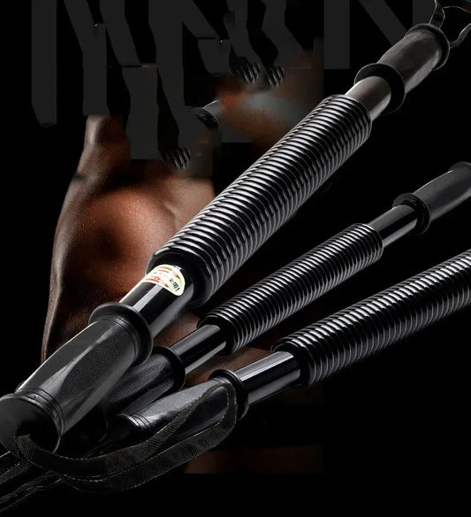 “Flexoora Spring‑Loaded Arm Strength Bar – Gym Fitness Body Adjustable 20‑60kg Upper‑Limb Trainer”