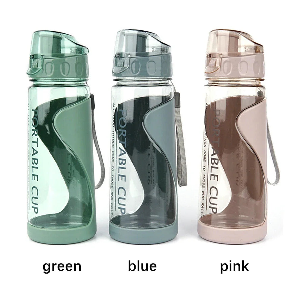 500ml Portable Sports Water Bottle Plastic Outdoor Gym Travel Drinks Mugs Clear Leakproof Drinking Bottle Water Bottles