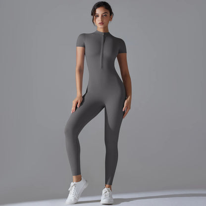 “Flexoora Women’s Quick‑Dry Breathable Fitness Bodysuit”