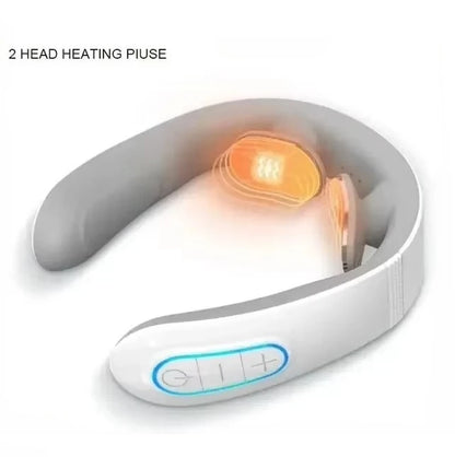 Smart Neck Massager with Heat & Pulse Therapy – Pain Relief for Neck & Shoulders