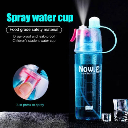 Sports Water Bottle Spray Cup Outdoor Portable Kettles Jug Large Capacity Men And Women 600ml