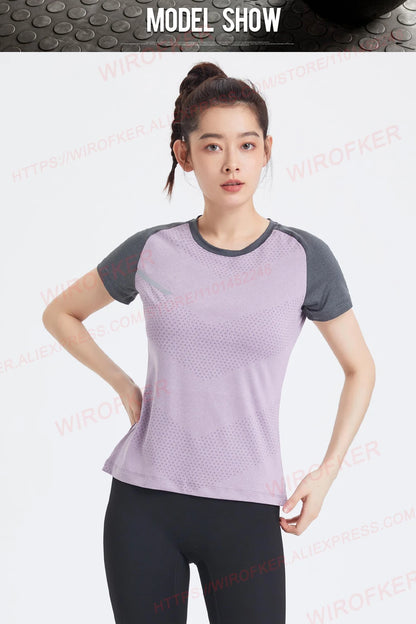“Flexoora Women’s Quick‑Dry Yoga & Gym Tee”