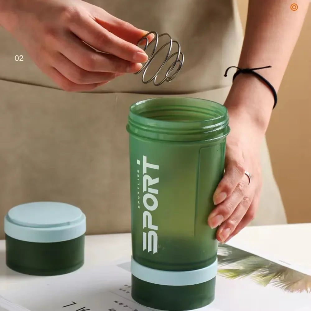 Shaker Protein Bottle Powder Shake Cup Large Capacity Water Bottle Mixing Cup Body Building Exercise Mixing Bottle Water Bottles