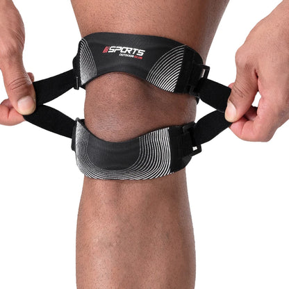 “Flexoora Patellar Support Strap – Gym Fitness Body Adjustable Knee Stabilizer for Running & Football”