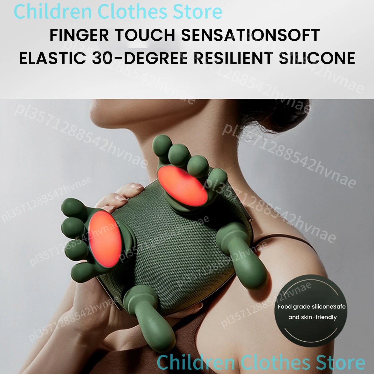 “Flexoora Heated Neck & Shoulder Massager – Gym Fitness Body Electric Kneading‑Pillow 3 Mode”