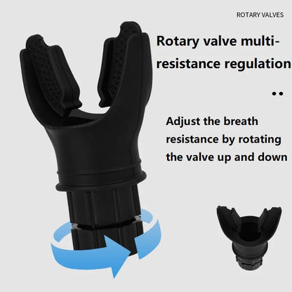 “Flexoora Breathing Trainer – Gym Fitness Body Lung & Respiratory Exerciser Adjustable Resistance”