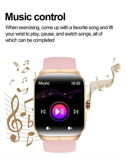 2025 New 1.95 Inch Ultra HD Smart Watch Men For OPPO GPS Tracking Bluetooth Call NFC Heart Rate Sports Fitness Women Smart Watch