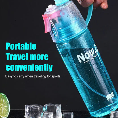 Sports Water Bottle Spray Cup Outdoor Portable Kettles Jug Large Capacity Men And Women 600ml