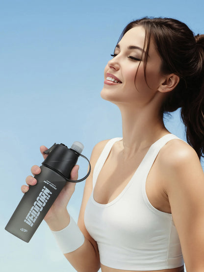New Sports Water Bottle with Fine Mist Spray Leak-Proof Design Ideal for Cycling Running Gym BPA Free Portable Sports Kettle