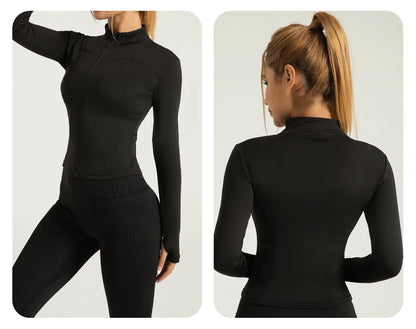 “Flexoora Women’s Breathable Quick‑Dry Full‑Sleeve Training Top”