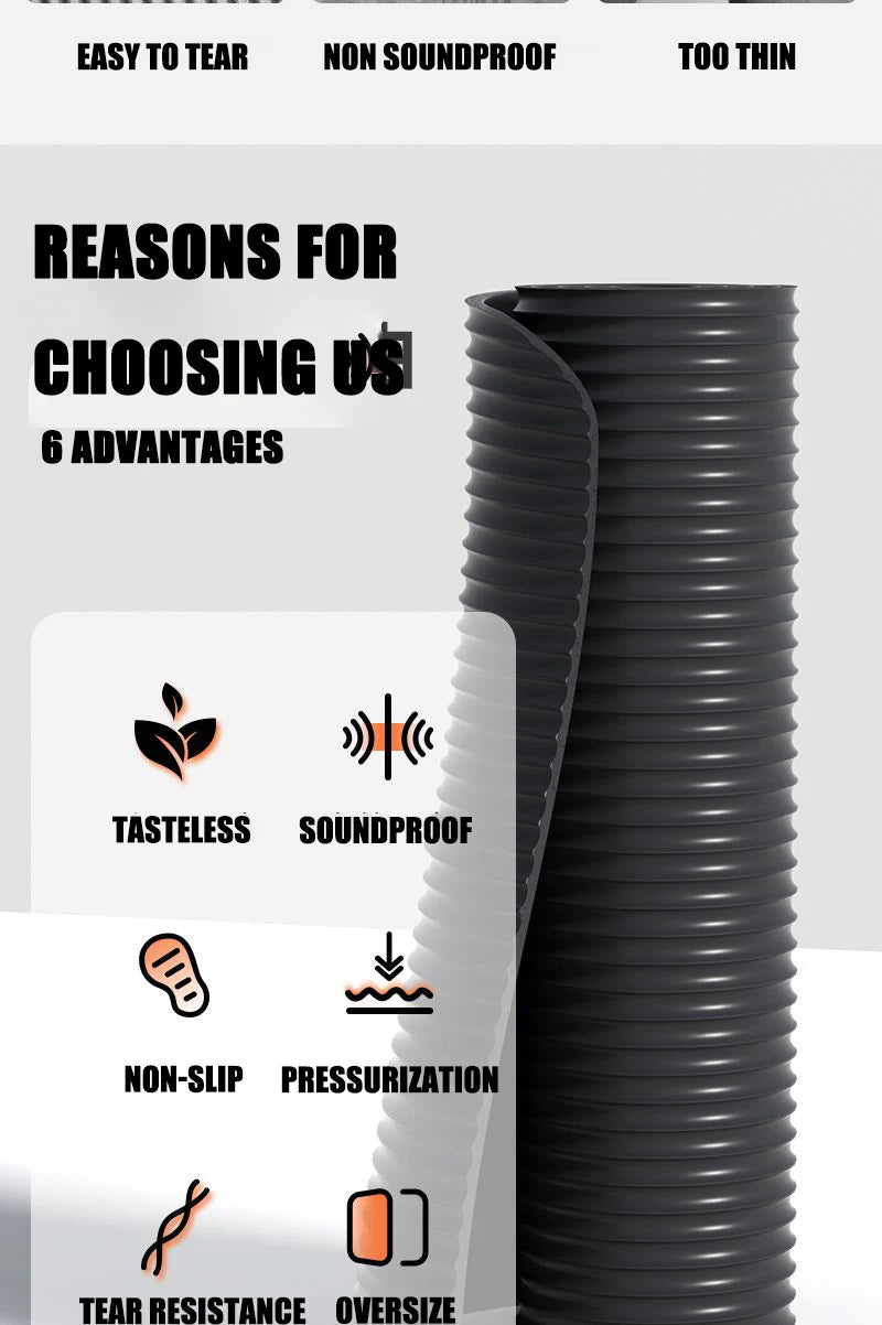 “Flexoora 15 mm Non‑Slip Yoga Mat – Gym Fitness Body Travel & Home Workout Pad”