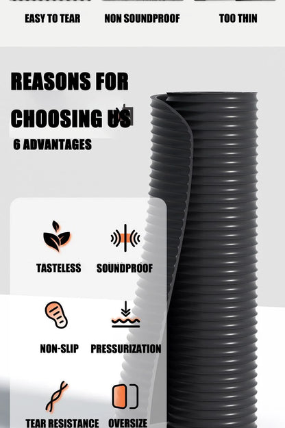 “Flexoora 15 mm Non‑Slip Yoga Mat – Gym Fitness Body Travel & Home Workout Pad”