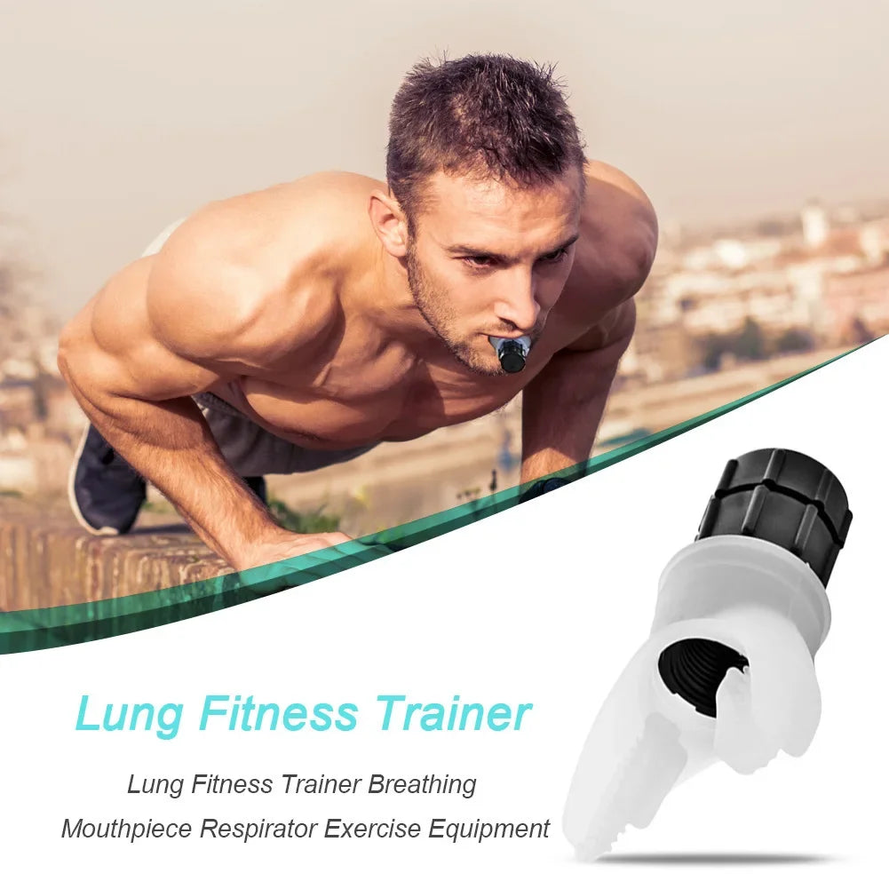 “Flexoora Breathing Trainer Lung Flexer – Gym Fitness Body Adjustable Resistance Respiratory Exerciser”