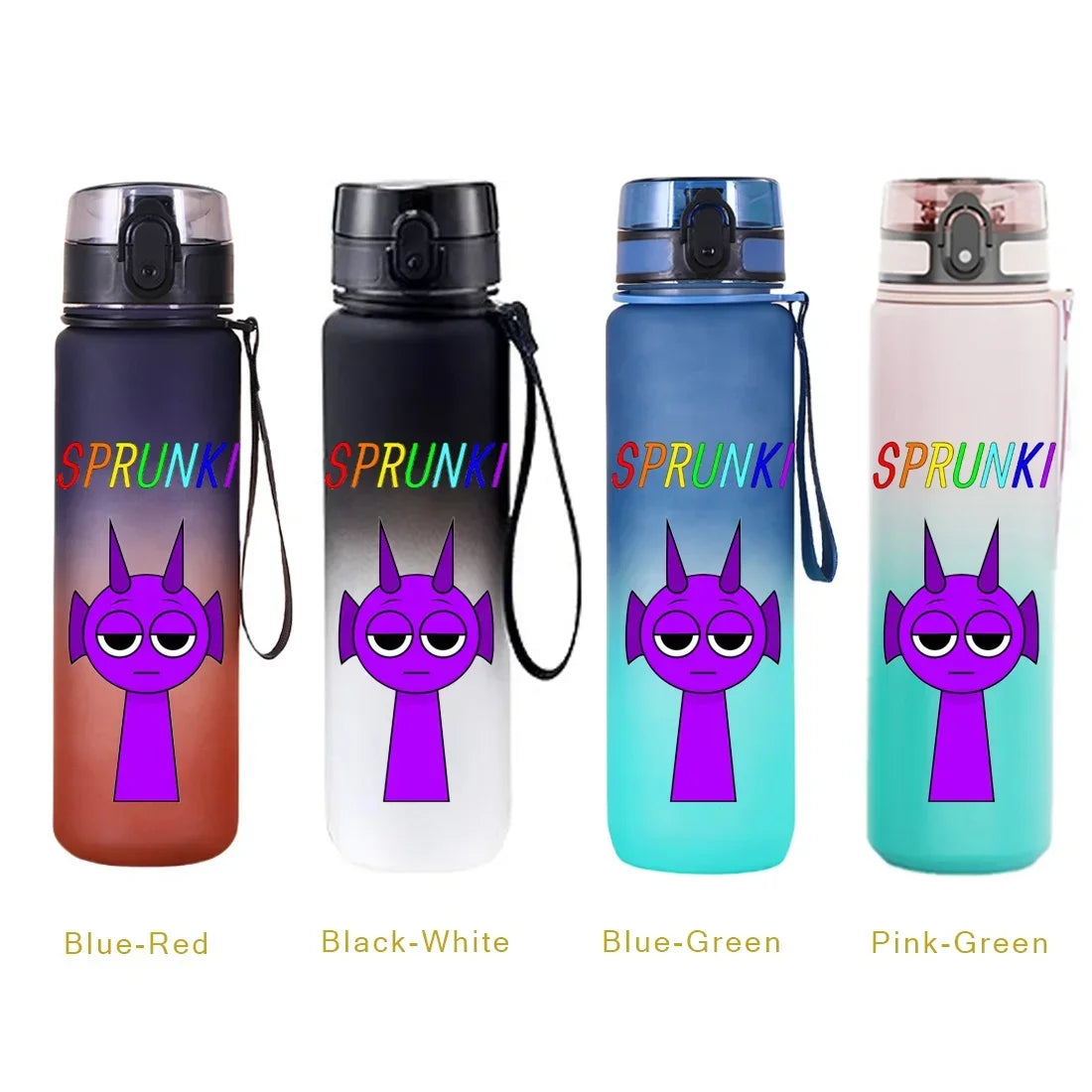 650ML Sprunki Sports Water Cup Portable Fitness Drink Bottle Kettle Outdoor Travel Office Jugs Shaker Drink Bottle Game Gifts