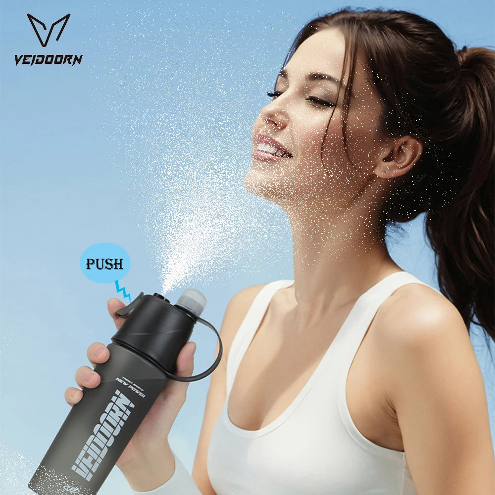 New Sports Water Bottle with Fine Mist Spray Leak-Proof Design Ideal for Cycling Running Gym BPA Free Portable Sports Kettle
